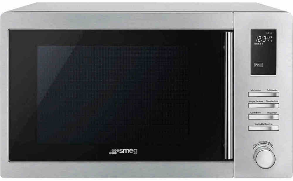 SMEG MOE25X Отдельностоящая микроволновая печь, 5 функций, нержавеющая сталь