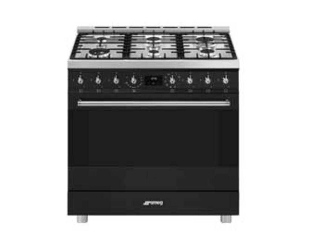SMEG C9GMMB2 Отдельностоящий варочный центр, 90х60 см, цвет чёрный матовый
