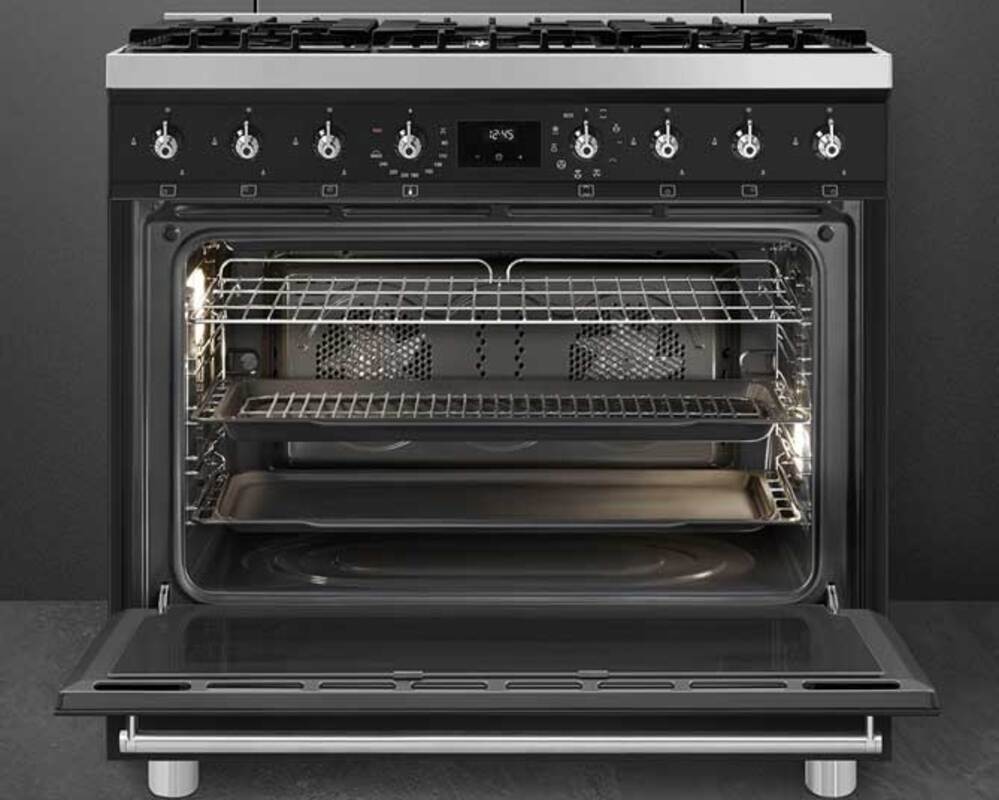 SMEG C9GMMB2 Отдельностоящий варочный центр, 90х60 см, цвет чёрный матовый