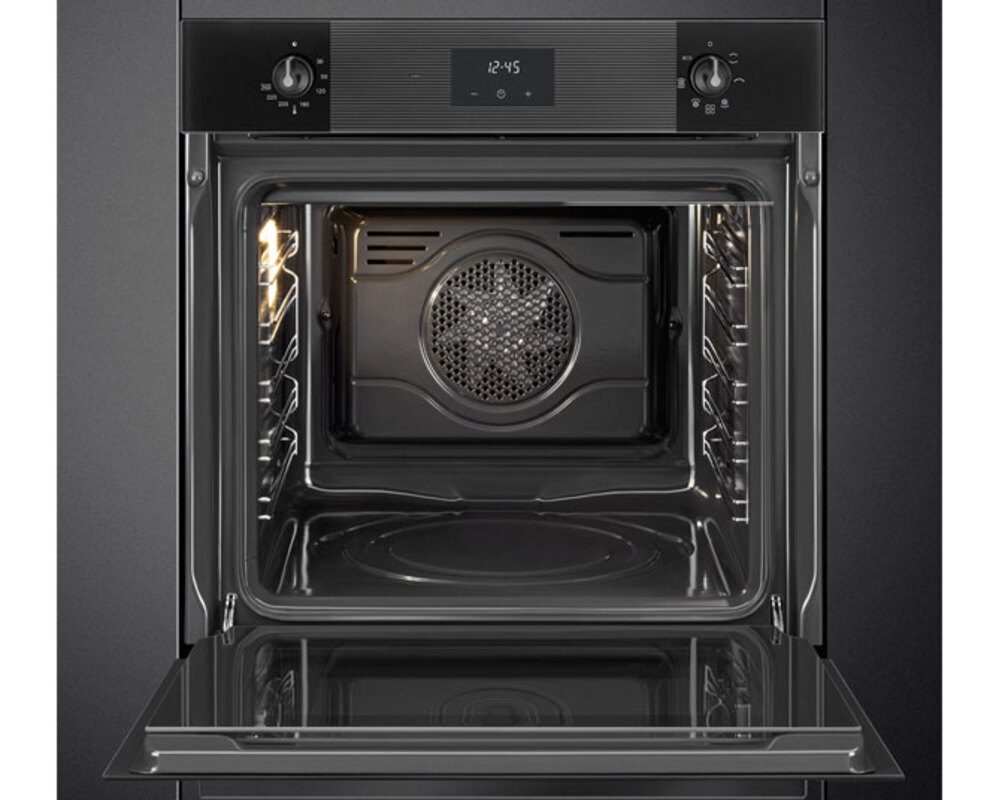 SMEG SF6100VB3RU Многофункциональный духовой шкаф, 60 см, 6 функций, чёрное стекло.