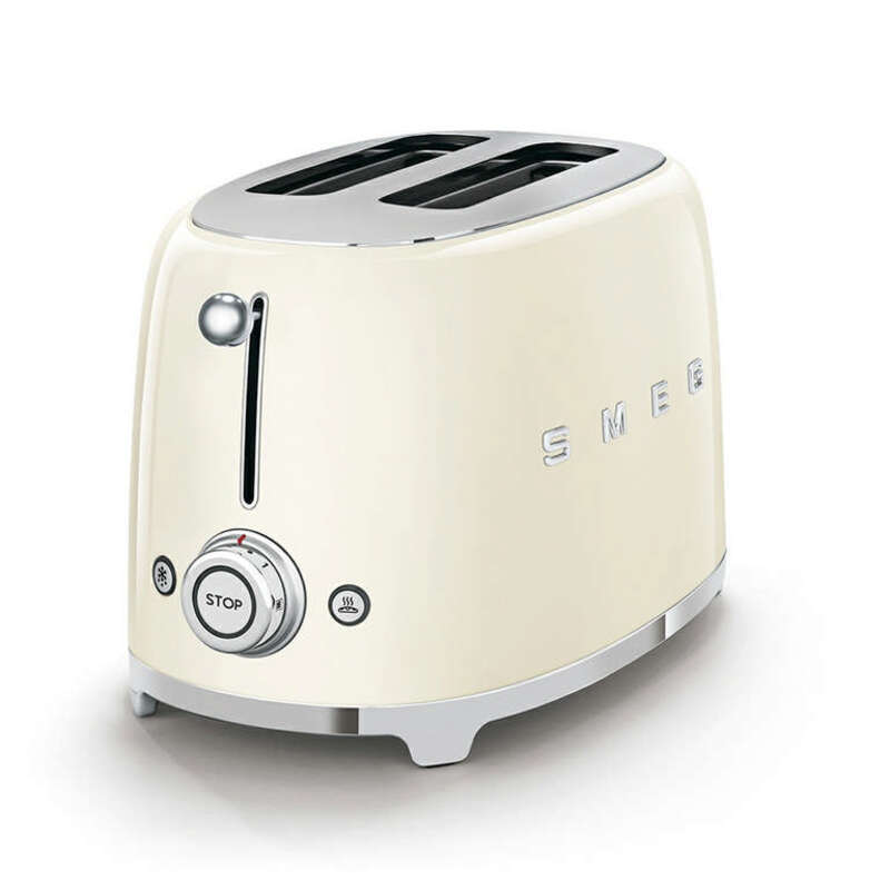 SMEG TSF01CREU Тостер на 2 ломтика, кремовый