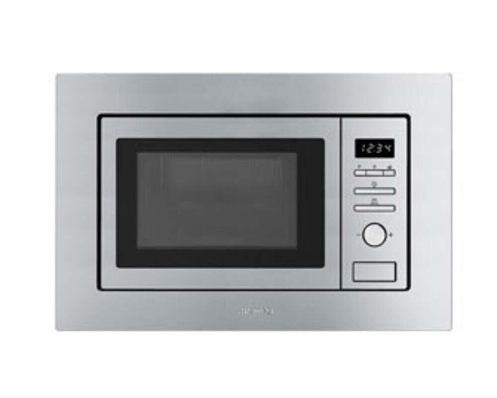SMEG FMI017X Встраиваемая микроволновая печь, 60 см, высота 38 см, нержавеющая сталь