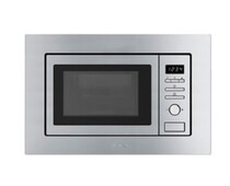 SMEG FMI017X Встраиваемая микроволновая печь, 60 см, высота 38 см, нержавеющая сталь