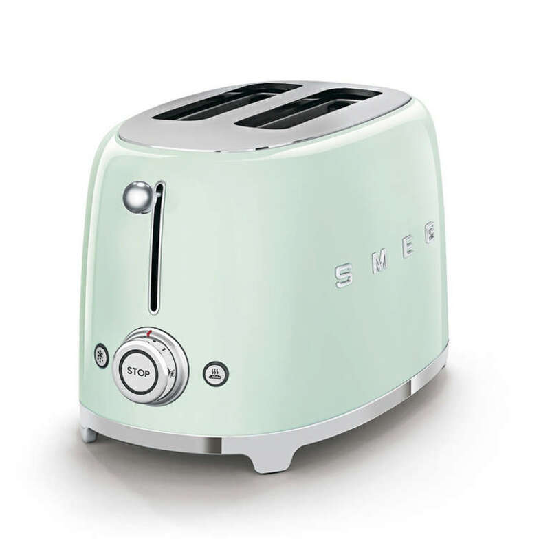 SMEG TSF01PGEU Тостер на 2 ломтика, пастельный зеленый