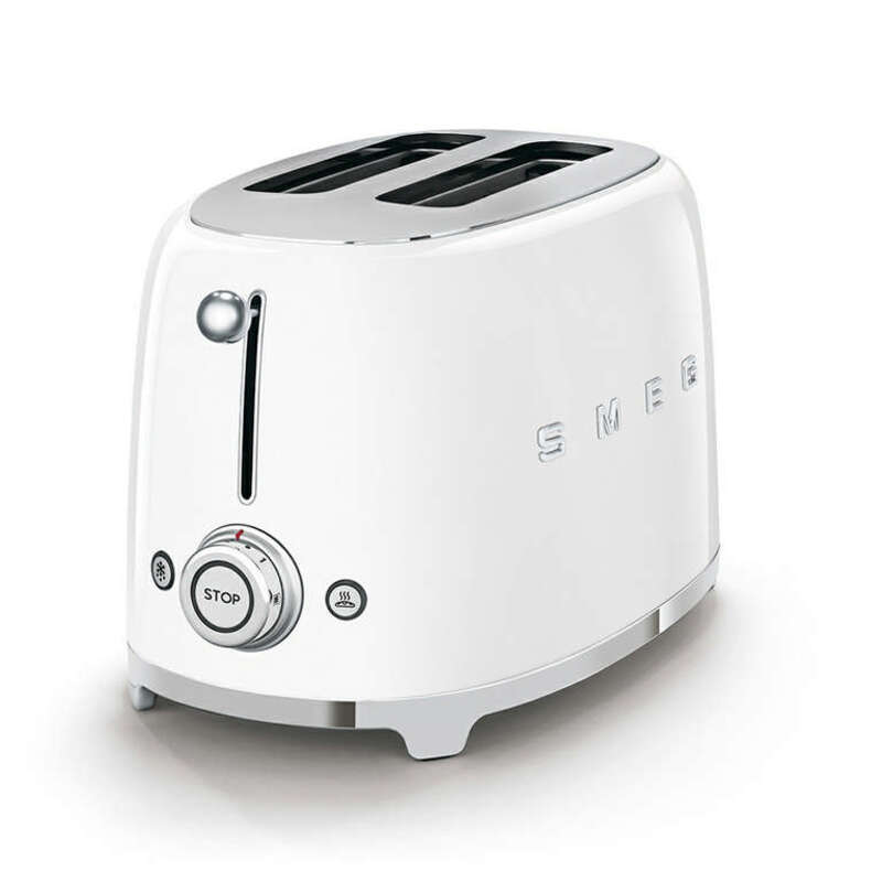 SMEG TSF01WHEU Тостер на 2 ломтика, белый