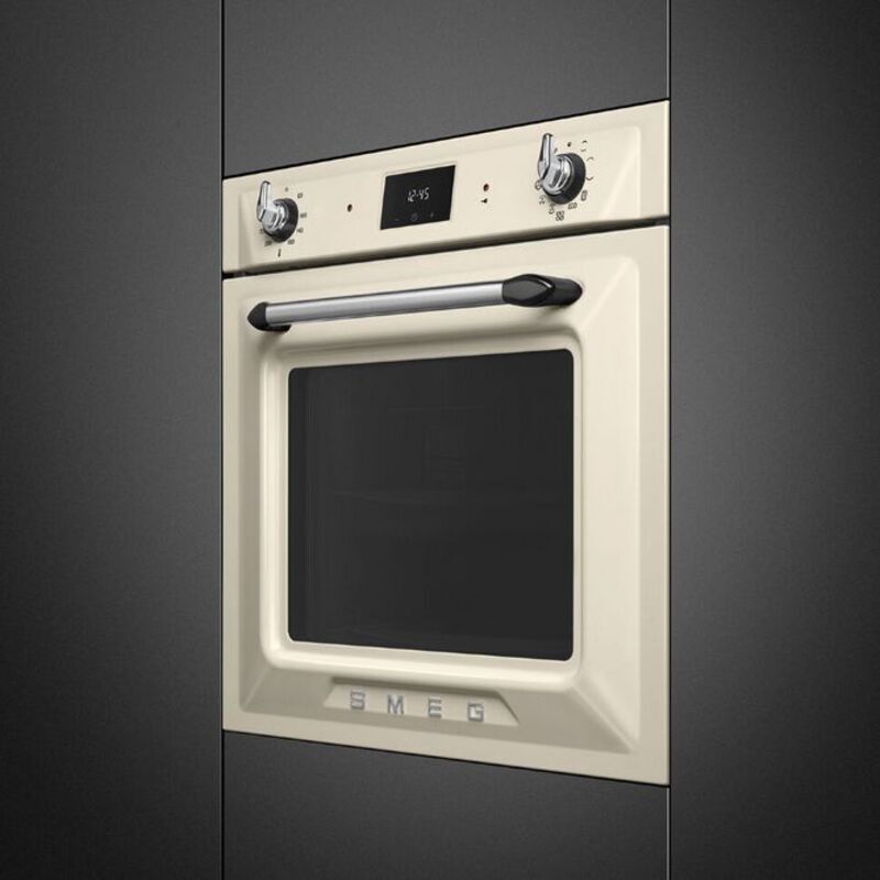 SMEG SOP6900TP Многофункциональный духовой шкаф c пиролизом, 60 см, 9 функций, цвет кремовый