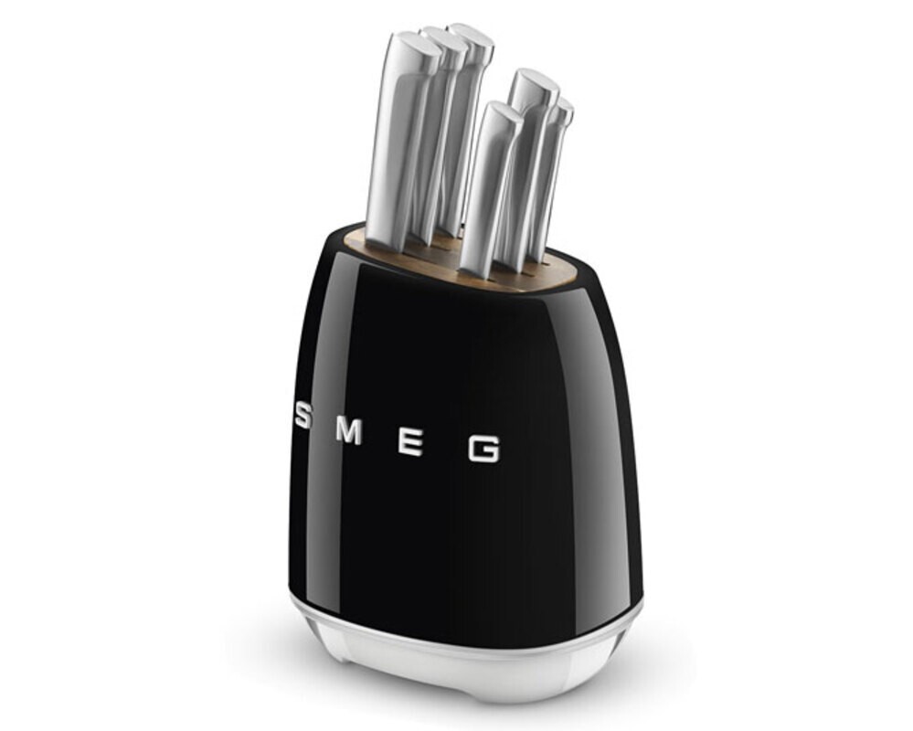 SMEG KBSF02BL Комплект ножей, цвет чёрный