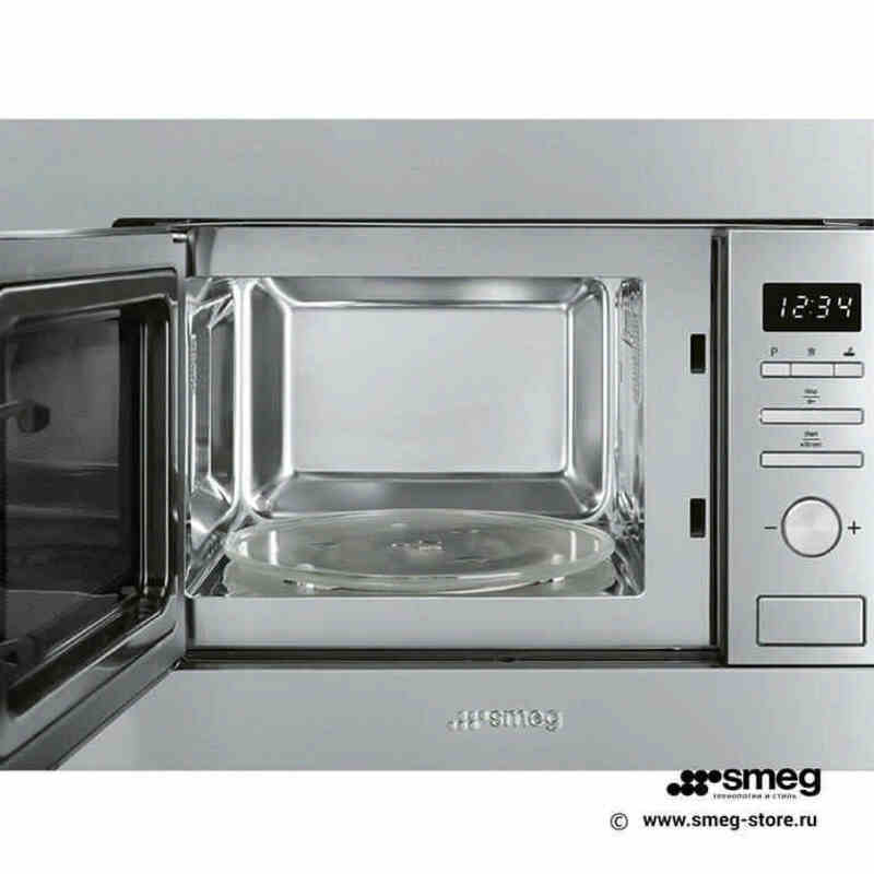 SMEG FMI020X Встраиваемая микроволновая печь, 60 см, высота 38 см, нержавеющая сталь.