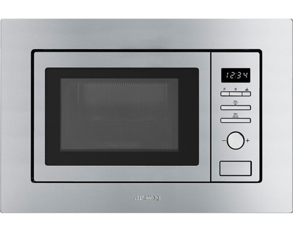 SMEG FMI020X Встраиваемая микроволновая печь, 60 см, высота 38 см, нержавеющая сталь.