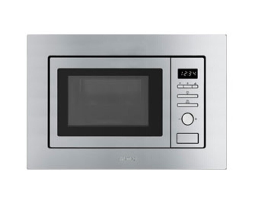 SMEG FMI020X Встраиваемая микроволновая печь, 60 см, высота 38 см, нержавеющая сталь.