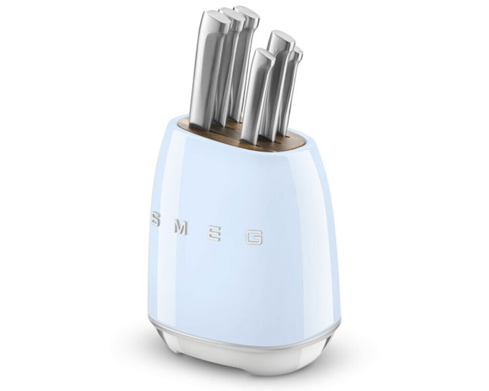 SMEG KBSF02PB Комплект ножей, цвет пастельный голубой