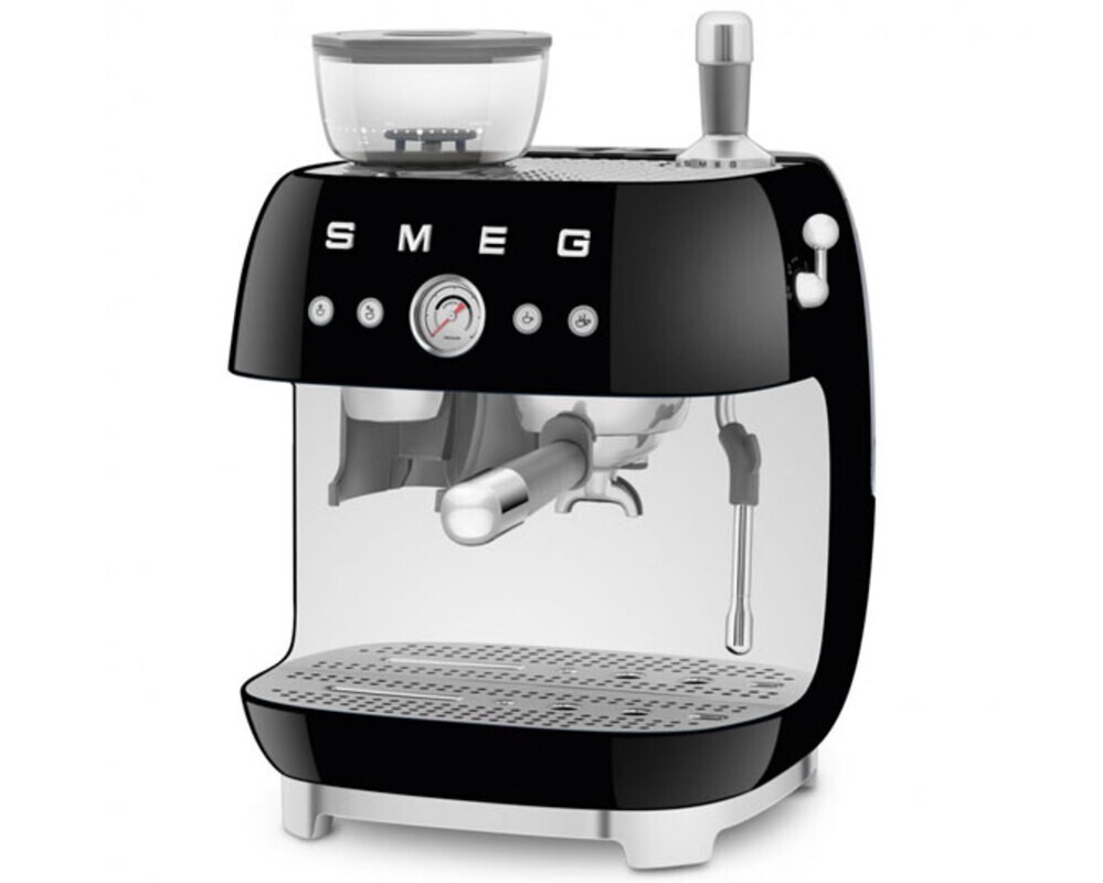 SMEG EGF03BLEU Кофемашина-эспрессо со встроенной кофемолкой, цвет чёрный