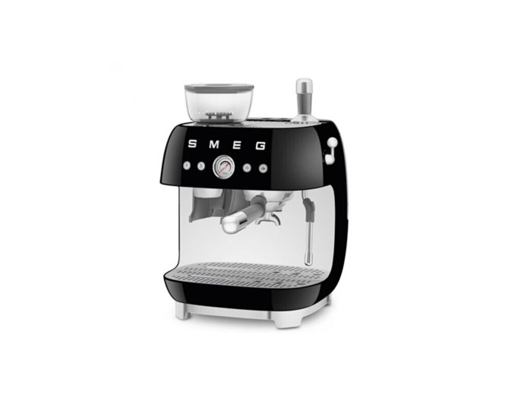 SMEG EGF03BLEU Кофемашина-эспрессо со встроенной кофемолкой, цвет чёрный