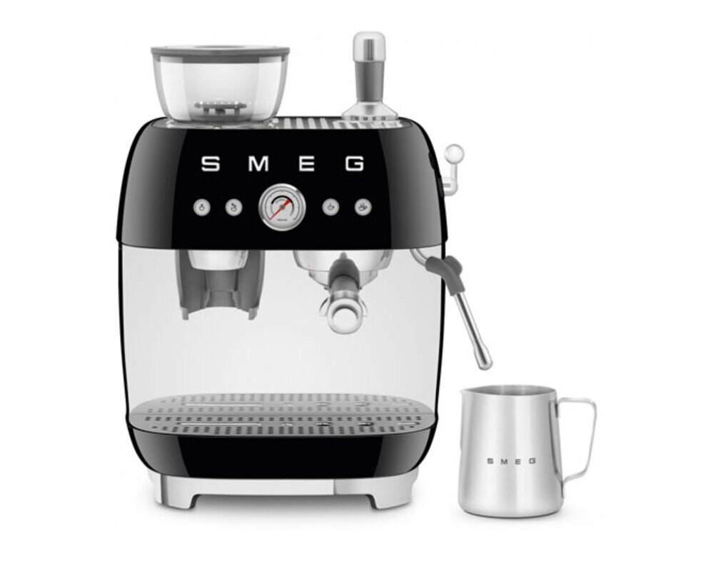 SMEG EGF03BLEU Кофемашина-эспрессо со встроенной кофемолкой, цвет чёрный