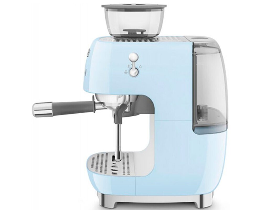 SMEG EGF03PBEU Кофемашина-эспрессо со встроенной кофемолкой, цвет пастельный голубой