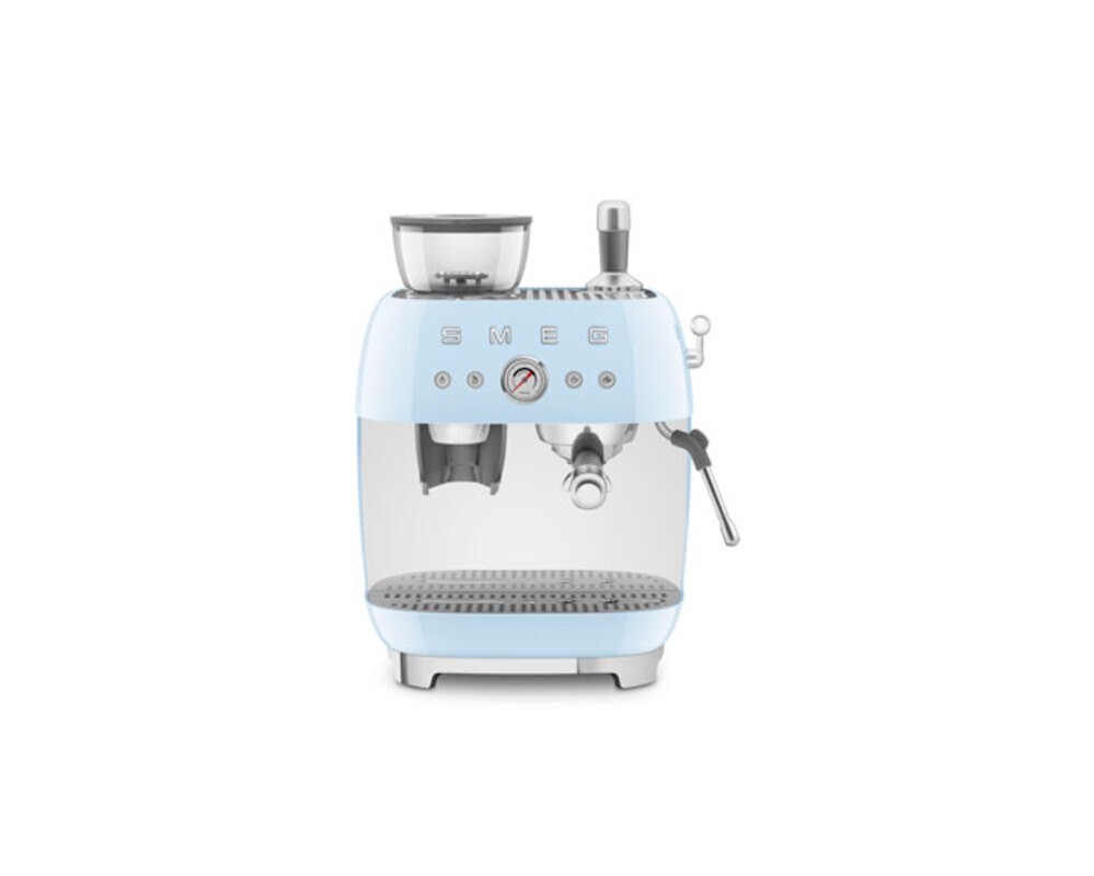 SMEG EGF03PBEU Кофемашина-эспрессо со встроенной кофемолкой, цвет пастельный голубой