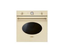 SMEG SF68C1PO Многофункциональный духовой шкаф,60 см, 6 функций, цвет кремовый, фурнитура латунная