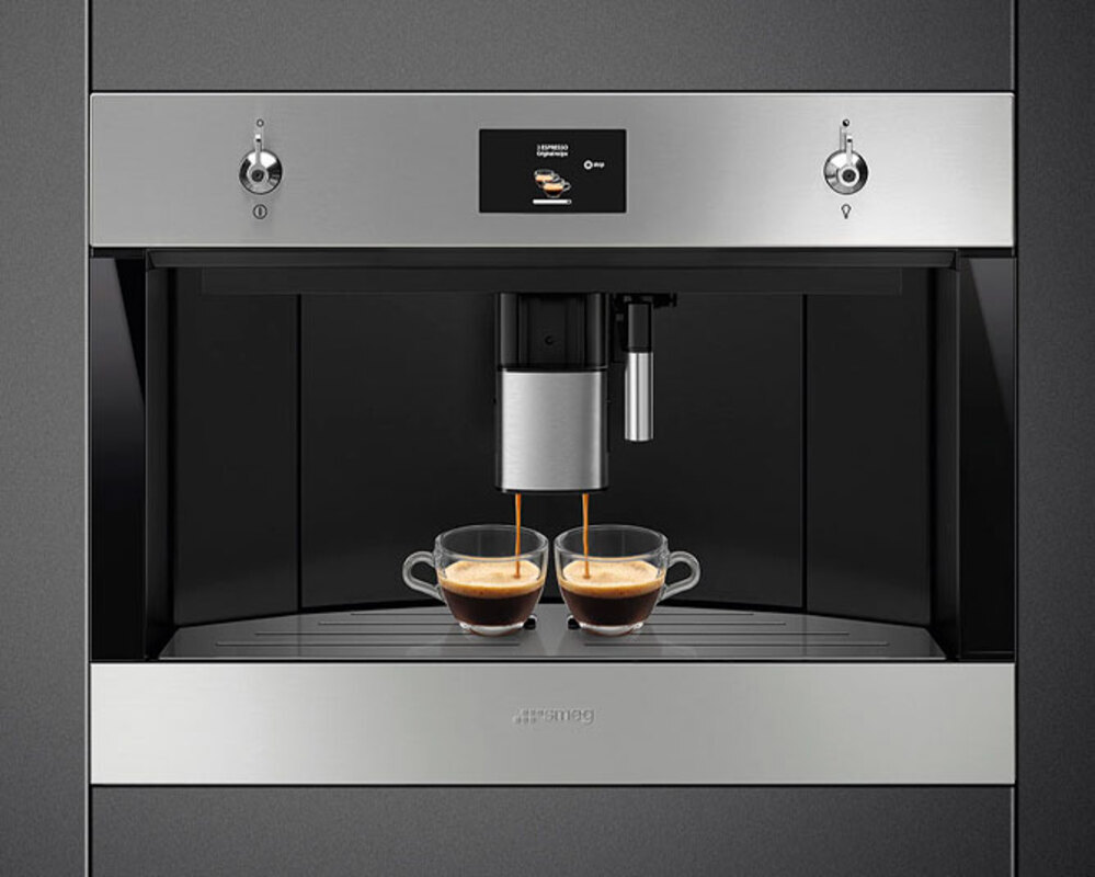 SMEG CMS4303XRU Автоматическая кофемашина, 60 см, высота 45 см, нержавеющая сталь, обработка против отпечатков пальцев