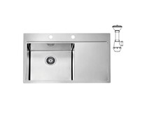 Мойка ALVEUS PURE 50L KMB-90 860X525 левая в компл. с сифоном 1127252,