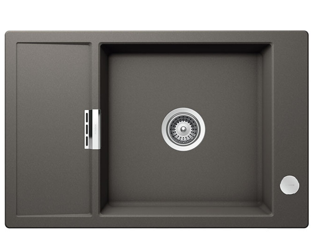 Мойка SCHOCK ETON 60D SMALL Cristadur серебристый камень 780х510