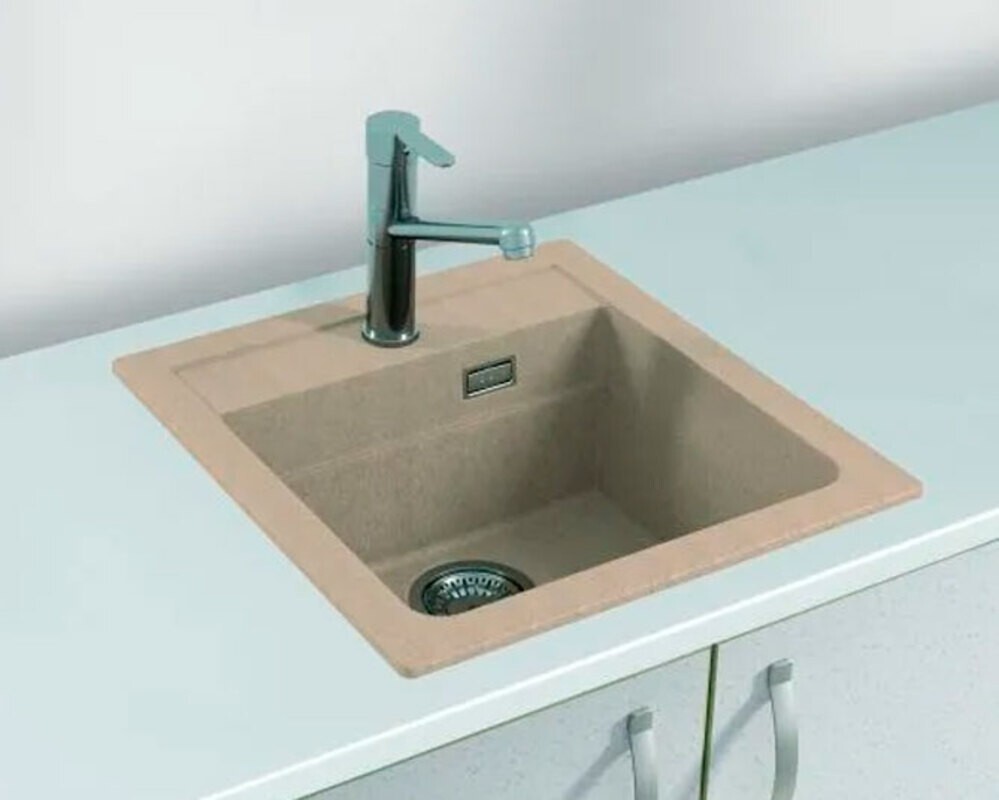 Мойка ALVEUS  GRANITAL ATROX 20 TERRA - G22 470 X  500  1X в комплекте с сифоном 1132823,
