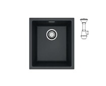 Мойка ALVEUS  OMNI 20 GRANITAL DEEP BLACK-G90  450x450x198 с сифоном 1145083