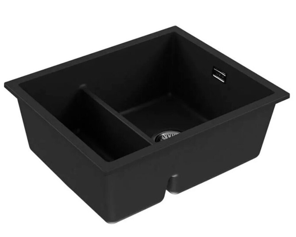 Мойка ALVEUS  OMNI 50 GRANITAL CARBON-G91  550x450x198 с сифоном 1150202
