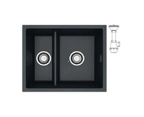 Мойка ALVEUS  OMNI 50 GRANITAL CARBON-G91  550x450x198 с сифоном 1150202