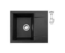 Мойка ALVEUS  GEM 20 GRANITAL G91 590X500X180 в комплекте с сифоном 1130548