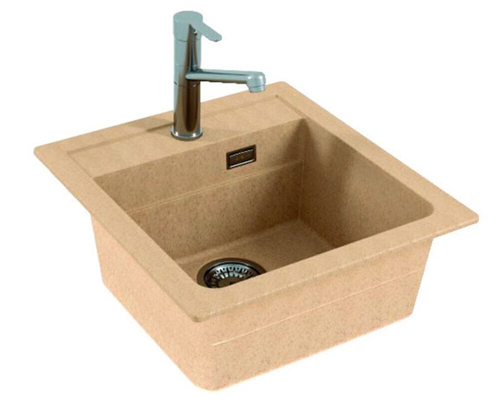 Мойка ALVEUS  GRANITAL ATROX 20 BEIGE - G55 470 X  500  1X в комплекте с сифоном 1132823,