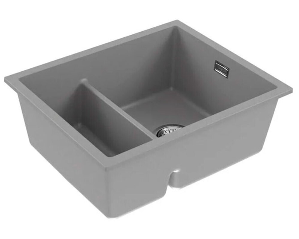 Мойка ALVEUS  OMNI 50 GRANITAL CONCRETE-G81  550x450x198 с сифоном 1150202