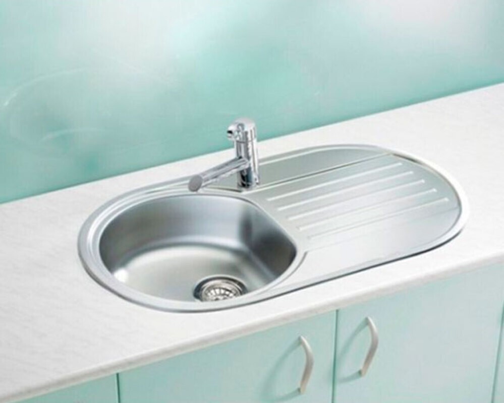 Мойка ALVEUS FORM 50 NAT-90 832X437 в комплекте с сифоном 1130557,