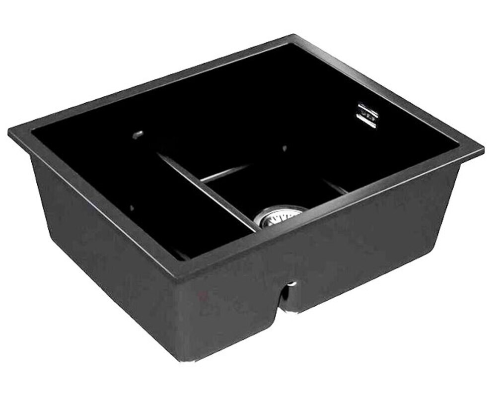 Мойка ALVEUS  OMNI 50 GRANITAL DEEP BLACK-G90  550x450x198 с сифоном 1150202