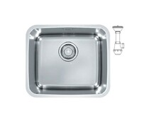 Мойка ALVEUS LUNO 20 SAT 90 FI 340X400 в комплекте с сифоном 1130550,