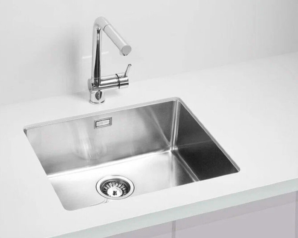 Мойка ALVEUS KOMBINO 50 SAT-90 500X400X200  в комплекте с сифоном 1130551