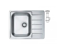 Мойка ALVEUS LINE MAX 110 SAT-90 610x500 в комплекте с сифоном 1130551