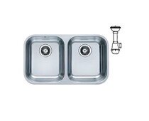 Мойка ALVEUS DUO 30 SAT-90 752X440 в комплекте с сифоном 1127257,