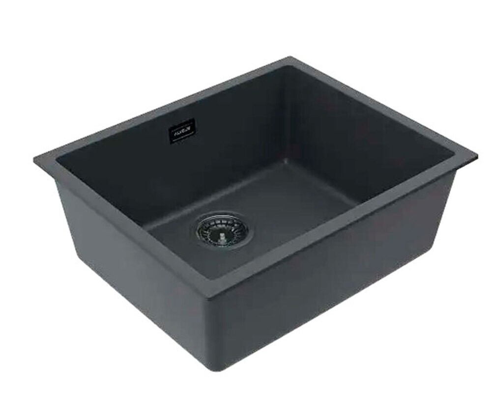 Мойка ALVEUS  OMNI 20 GRANITAL DEEP BLACK-G90 BE 450x450x198 с сифоном 1148151