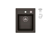 Мойка ALVEUS  GRANITAL ATROX 10 CARBON - G91 400 X  500  1X в комплекте с сифоном 1132823