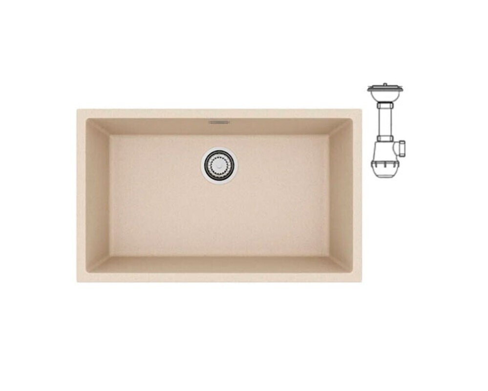 Мойка ALVEUS  OMNI 40 GRANITAL TERRA-G22  750x450x198 с сифоном 1145083