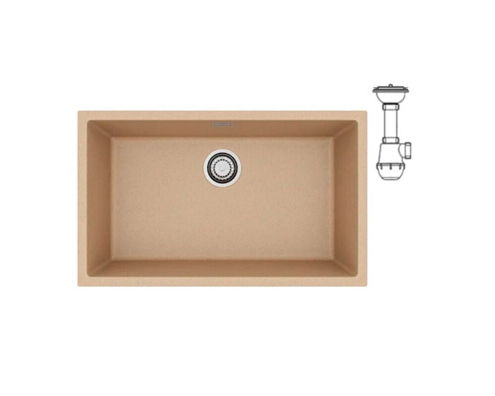 Мойка ALVEUS  OMNI 40 GRANITAL BEIGE-G55  750x450x198 с сифоном 1145083