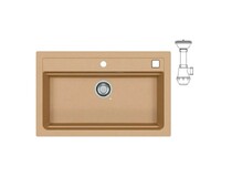 Мойка ALVEUS  GRANITAL ATROX 40 BEIGE - G55 790 X  500  1X в комплекте с сифоном 1132823,