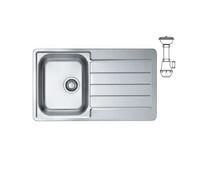 Мойка ALVEUS LINE MAX 20 SAT-90 860x500 в комплекте с сифоном 1130551