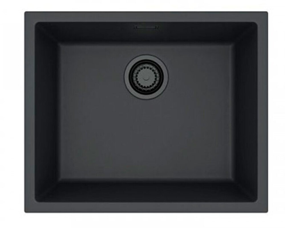 Мойка ALVEUS  OMNI 30 GRANITAL DEEP BLACK-G90 BE 500x450x198 с сифоном 1148151