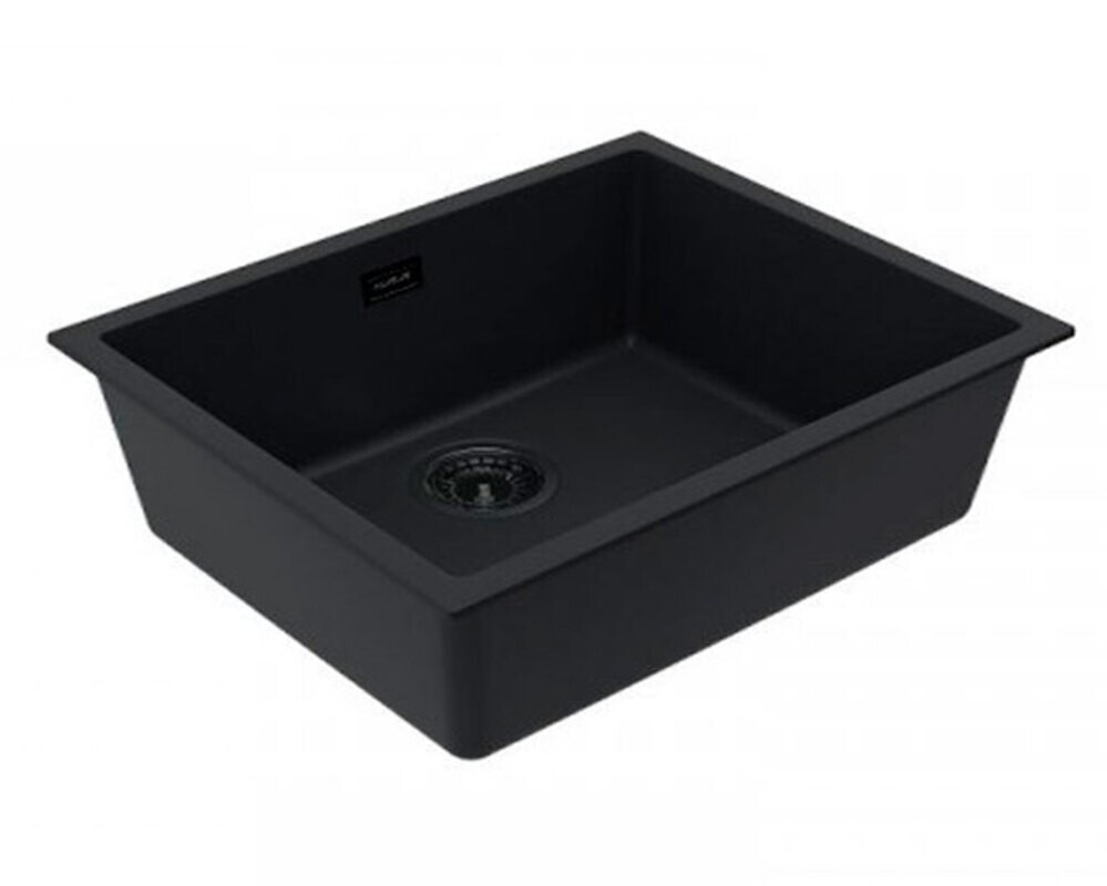 Мойка ALVEUS  OMNI 30 GRANITAL DEEP BLACK-G90 BE 500x450x198 с сифоном 1148151