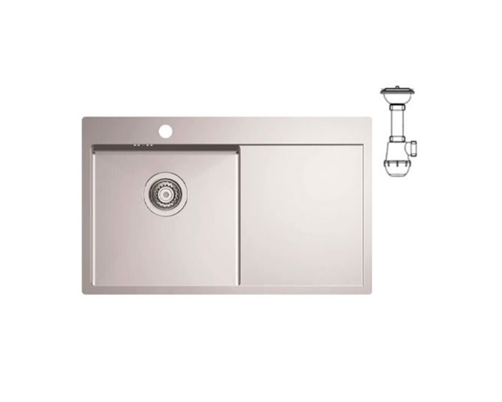 Мойка ALVEUS QUARTO 30 BRS-90 780х480 в комплекте с сифоном 1130551,