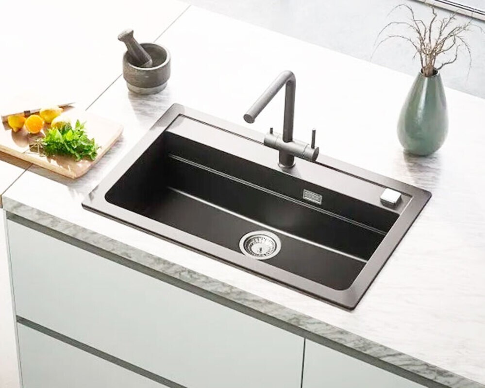 Мойка ALVEUS  GRANITAL ATROX 40 CONCRETE - G81 790 X  500  1X в комплекте с сифоном 1132823,