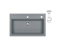 Мойка ALVEUS  GRANITAL ATROX 40 CONCRETE - G81 790 X  500  1X в комплекте с сифоном 1132823,