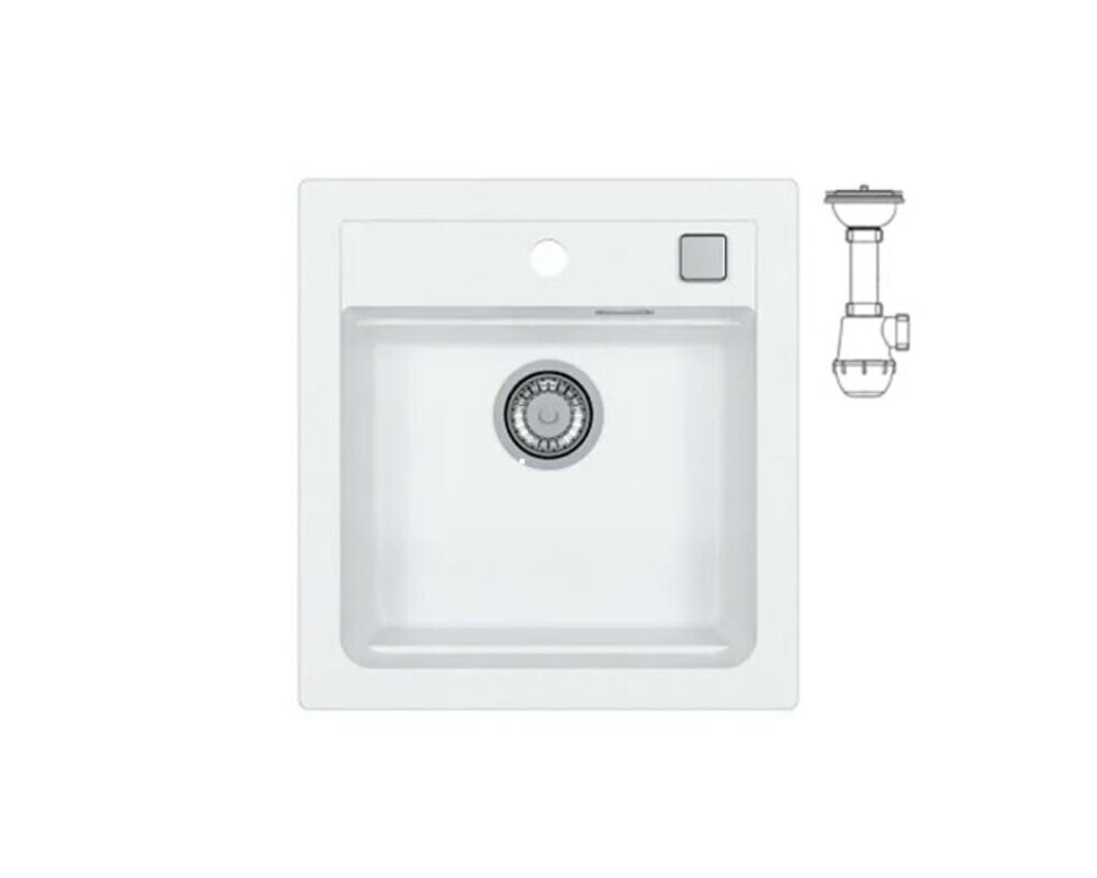 Мойка ALVEUS  GRANITAL ATROX 20 ARCTIC - G11 470 X  500  1X в комплекте с сифоном 1132823,