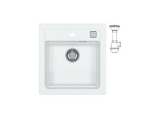 Мойка ALVEUS  GRANITAL ATROX 20 ARCTIC - G11 470 X  500  1X в комплекте с сифоном 1132823,